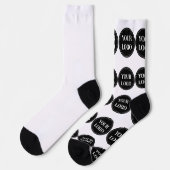 Chaussette élégant, moderne, raffiné et éditable. (Gauche)