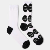 Chaussette élégant, moderne, raffiné et éditable. (Droite)