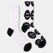 Chaussette élégant, moderne, raffiné et éditable. (Droite)