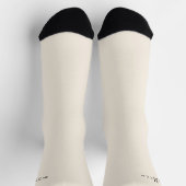 Chaussette Élégant monogramme blanc (Haut)