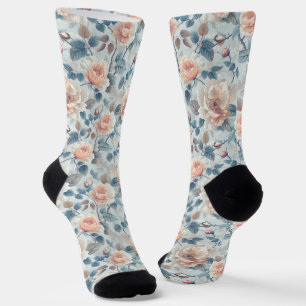 Chaussette Elégant motif floral.