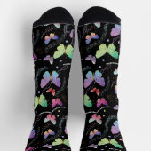 Chaussette Élégant Papillons Bright Violet (Haut)