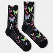 Chaussette Élégant Papillons Bright Violet (Droite)