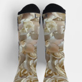 Chaussette Élégant Rose floral Motif pétal (Haut)