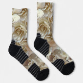 Chaussette Élégant Rose floral Motif pétal (Droite)
