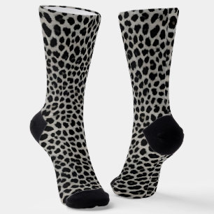 Chaussette Élégante collection moderne de luxe blanc léopard