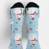 Chaussette Éléments de Noël Bonhomme de neige (Haut)
