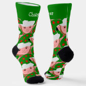Chaussette Elf Design Christmas (Angulaire)