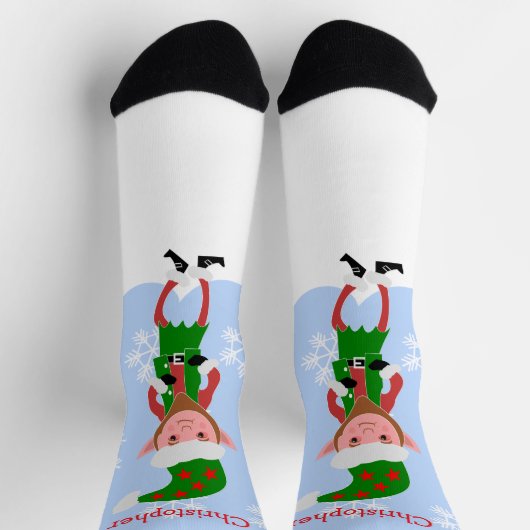 Chaussette Elf Design Christmas (Haut)