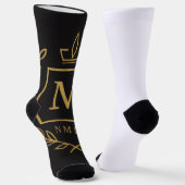 Chaussette "Emblème Royal NMKY – Monogramme M Crest Design" (Angulaire)
