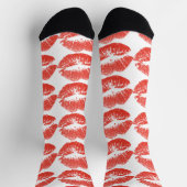 Chaussette Embrasser les lèvres rouges Thunder_Cove (Haut)