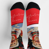 Chaussette Emerald Simple Mignon Père Noël (Haut)