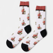 Chaussette Emerald Smiple Cute Père Noël (Gauche)
