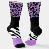 Chaussette Empreinte de léopard, Zebra Print, Poster de anima (Angulaire)