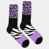 Chaussette Empreinte de léopard, Zebra Print, Poster de anima (Droite)