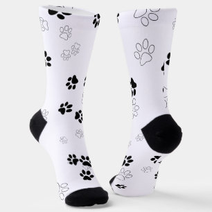 Chaussette Empreintes de pattes animaux de compagnie mignons