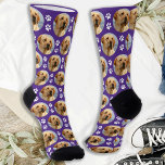 Chaussette Empreintes de pattes photo de animal de compagnie<br><div class="desc">Surprenez l'amoureux des chiens si c'est un anniversaire, jour des mères ou Noël avec ces super mignonnes photos d'animaux de compagnie partout sur les chaussettes d'impression. Ils seront les favoris de tous les amoureux de les chiens. DROIT D'AUTEUR © 2020 Judy Burrows, Black Dog Art - Tous droits réservés. Empreintes...</div>