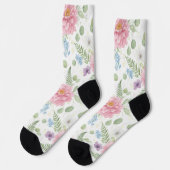 Chaussette Enchanted Watercolor Garden Bouquet (Gauche)