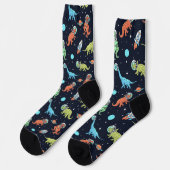 Chaussette Enfants Dinosaur Astronaut Motif (Gauche)