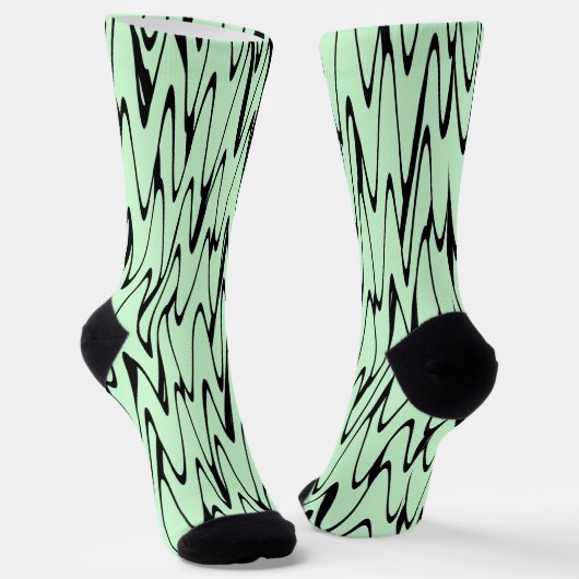 Chaussette Engager la dynamique verte de la menthe (Angulaire)