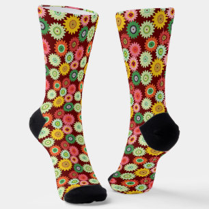 Chaussette Engrenages colorés