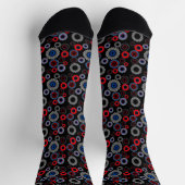 Chaussette Engrenages colorés (Haut)