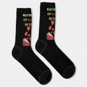 Chaussette Enseignant de la Saint-Valentin Lis ton cœur (Droite)