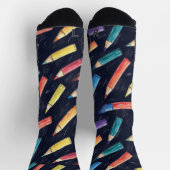Chaussette Enseignant Motif de dessin de crayon (Haut)