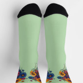 Chaussette Ensemble artistique de belles fleurs (Haut)