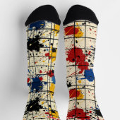 Chaussette Ensemble de taches de peinture coordonnées : Abstr (Haut)