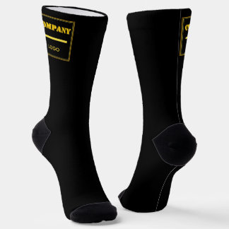 Chaussette Entreprise personnalisée noir moderne sur mesure
