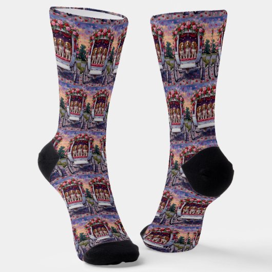 Chaussette Épagneul breton Saint-Valentin (Angulaire)