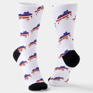 Chaussette Équestre Patriotique des États-Unis d'Amérique