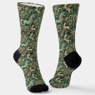 Chaussette Equinoxe céleste - Tapisserie victorienne gothique