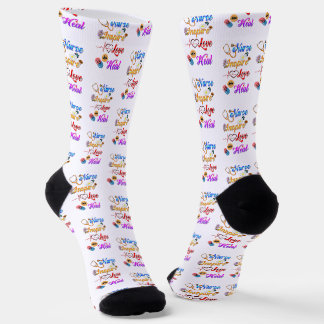 Chaussette Équipage d'infirmières inspire l'amour guérit med