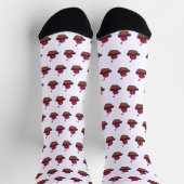 Chaussette Équipage Premium Durable Cerise Et Chocolat (Haut)