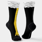 Chaussette Équipe drôle de cuisses de poulet (Angulaire)
