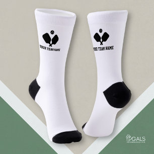 Chaussette Équipe personnalisée de Pickleball Paddles Black W