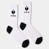 Chaussette Équipe personnalisée de Pickleball Paddles Black W (Droite)