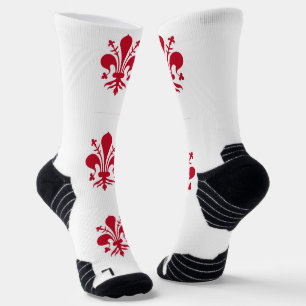 Chaussette Équipement sportif avec drapeau de Florence, Itali
