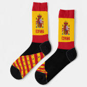 Chaussette Espagne Chaussettes, couleurs du drapeau espagnol, (Gauche)