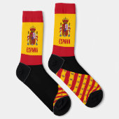Chaussette Espagne Chaussettes, couleurs du drapeau espagnol, (Droite)