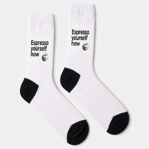 Chaussette Espresso Yourself Now Citation de café avec Bean