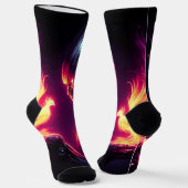 Chaussette Esprit de feu de phénix de robot futuriste cyberné (Angulaire)