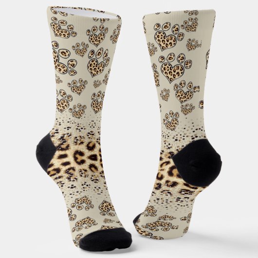 Chaussette estampado integral huellas de mascotas (Angulaire)