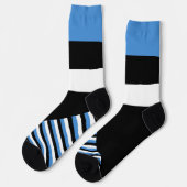 Chaussette Estonie Chaussettes, drapeau estonien couleurs / s (Gauche)