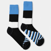 Chaussette Estonie Chaussettes, drapeau estonien couleurs / s (Droite)