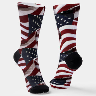 Chaussette États-Unis drapeaux américains Patriotique
