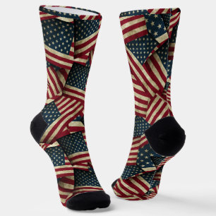 Chaussette États-Unis drapeaux américains Patriotique