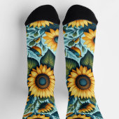 Chaussette Été/tournesol/oiseau (Haut)
